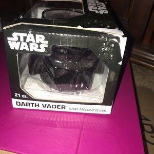 Star Wars gray molded glass mug
